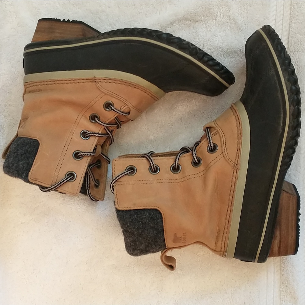 Sorel‎ Slimpack II Lace-up Winter Boot, Black And Brown, Women's Size 8 And 1/2 - Picture 7 of 12
